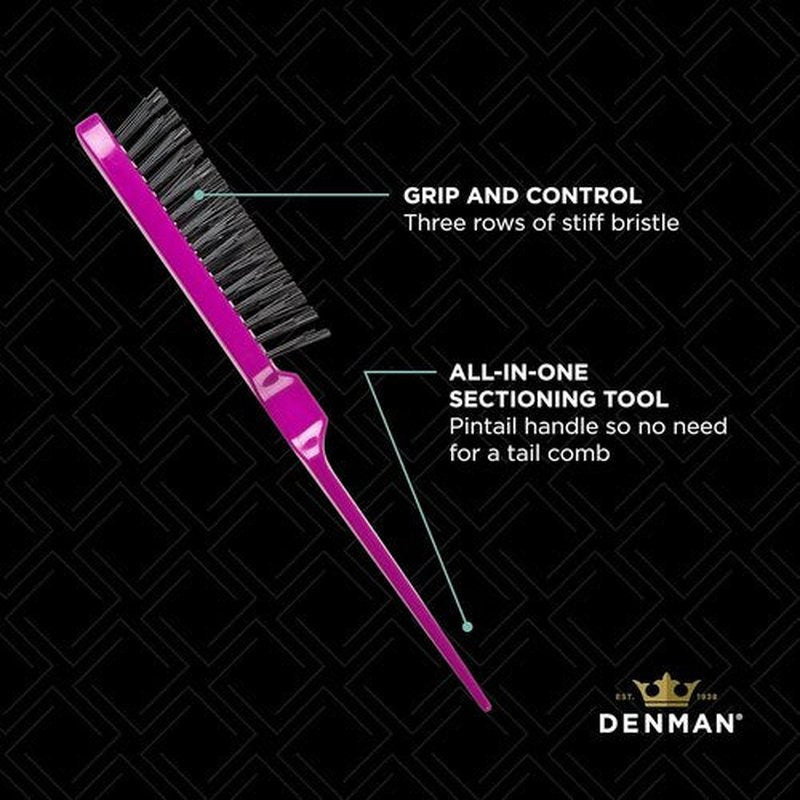 Denman Dressing Out Brush - Professional Styling Tool for Smooth, Sleek Hair Finish