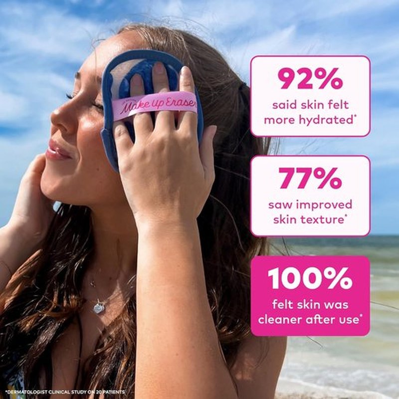 Original MakeUp Eraser 7-Day Set - Effortlessly Remove All Makeup with Just Water | Coastal Cowgirl, 7ct