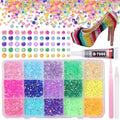 15 Grids Resin Rhinestones for Crafting, Colors Bedazzling Gems Kit, Jelly Resin Rhinestones for Nails Face Eyes Makeup Crafts Tumblers Bottles