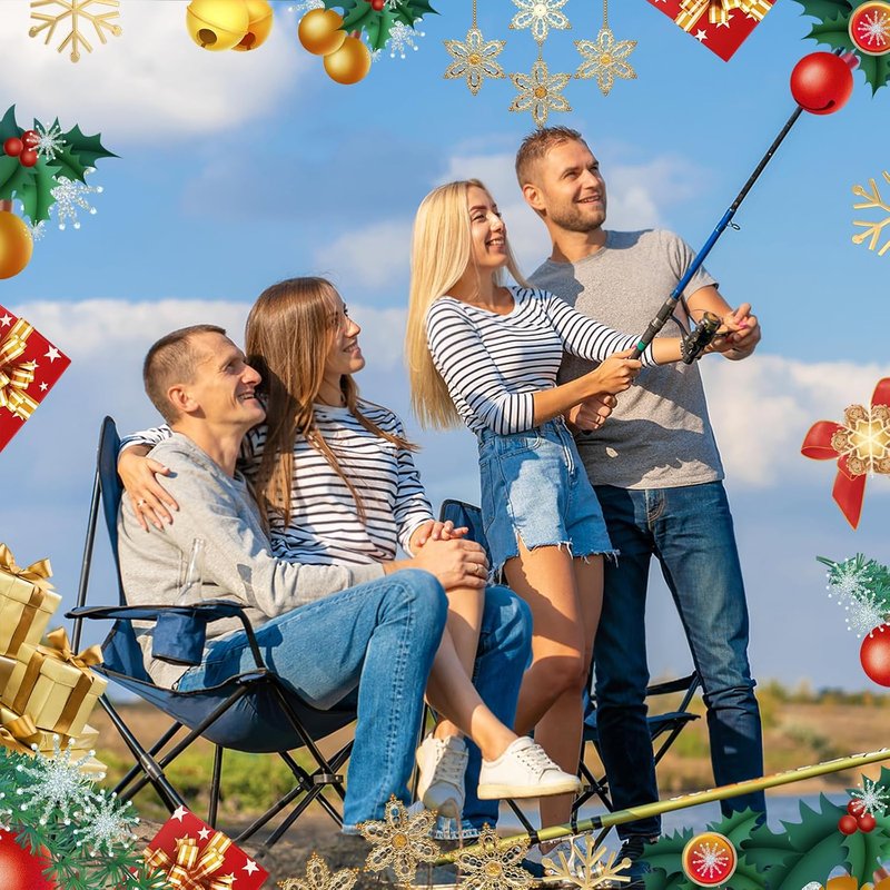 Fishing Advent Calendar - 24 Days of Christmas Surprises with Fishing Tool Kit & Tackle Lures