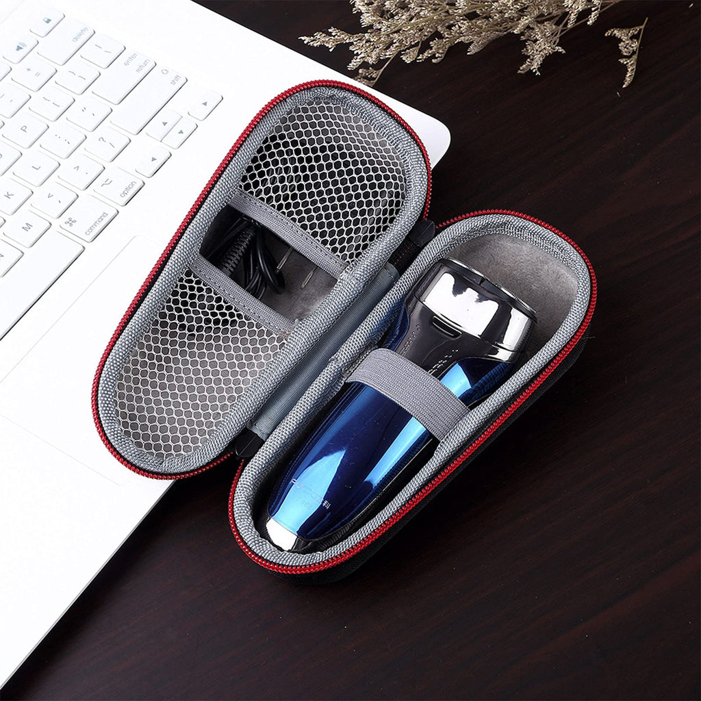 LinMei Electric Shaver Case Razor Travel Carrying Box Shaver Storage Bag Compatible with 3010s 3040s 310s 720s 790c 9030cc 9050cc Men's Electric Razor and Accessories