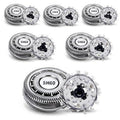 Philips Norelco Replacement Heads - 6-Pack Compatible with SH60 Series 6000 - Upgraded Blades for S6810/S6820/S6850/S6880