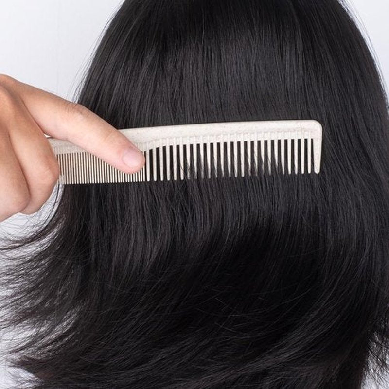 Hair Combs Bulk, Disposable Wheat Straw Combs Individually Wrapped Combs for Hotel, Travel, Airbnb, Charity, Church, Homeless (Pack of 50)