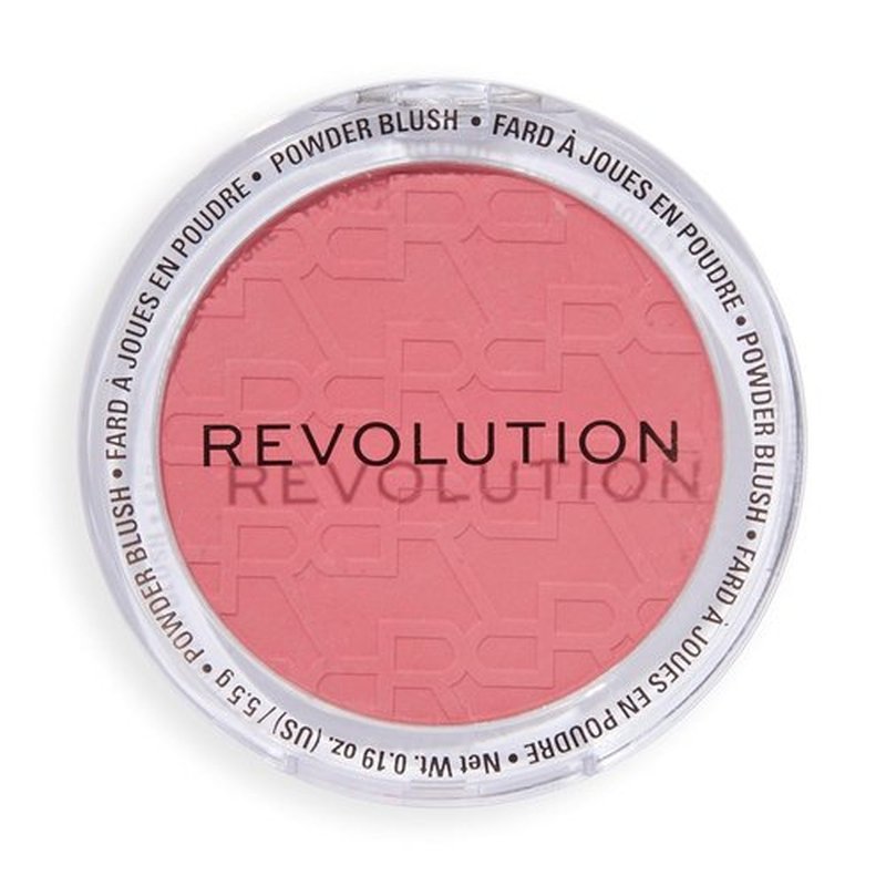 Revolution Blusher Reloaded - Talc-Free Matte Powder Blush for Cheeks | Rich Pigment, Vegan, Ballerina