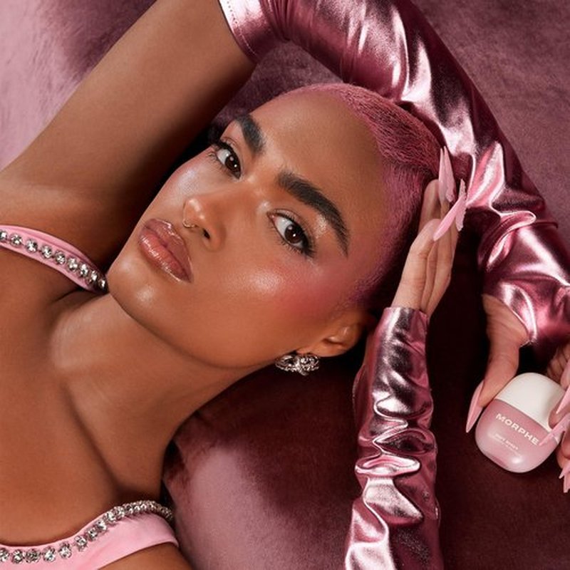 Morphe Hot Shot Blush Drops - Hydrating, Buildable Liquid Blush for Cheeks with Niacinamide and Antioxidants- Buildable, Waterweight Formula for a Natural Finish - That Girl (0.5 Fl Oz)