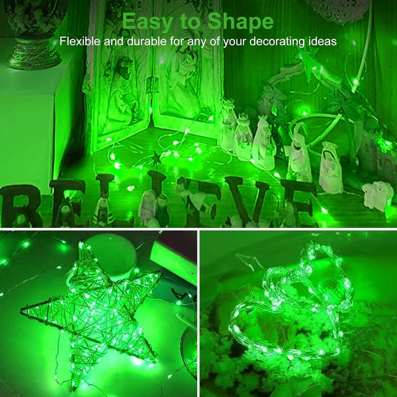 Btfarm 12 Pack Fairy Lights - Battery Operated Twinkle Lights | Waterproof 7ft Silver Wire for Mason Jars & Weddings