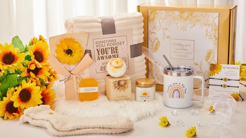 Get Well Gifts for Women After Surgery 10pc Gift Baskets — The Perfect Care Package. This Feel Better post surgery recovery gifts for women is a thoughtful self-care package for Mom, Her.