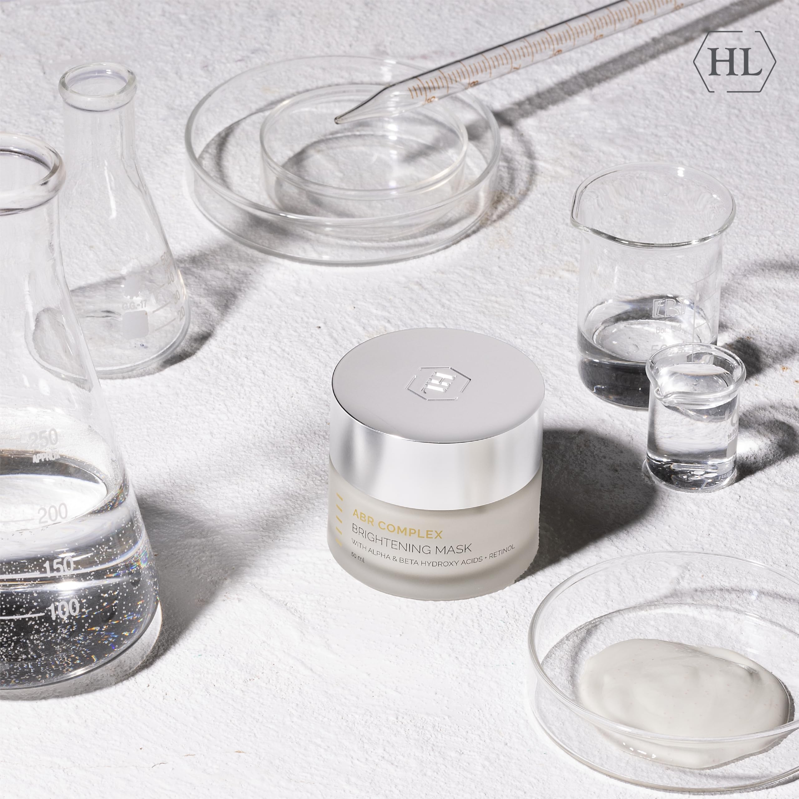 HL Holy Land Cosmetics ABR Complex Brightening Mask with Natural Alpha Hydroxy Acids, Retinol, Salicylic Acid & Vitamin C, 1.7 fl.oz