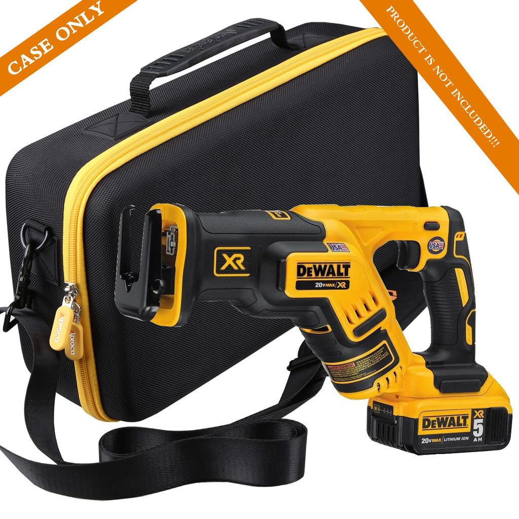 Aproca Case Compatible with DEWALT 20V MAX XR Reciprocating Saw Cordless (DCS367B), Portable Storage Bag for Accessories (Case Only)