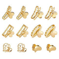 12Pcs Gold Small Hair Clips Metal Mini Heart Hair Claw Clips for Girls Cute Hair Clips for Women Thick Hair, Girls Teens Hair Accessories Mother's Day Gift