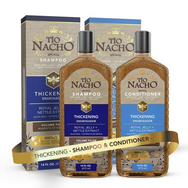 Tio Nacho Thickening Shampoo & Conditioner Set - Volumizing Hair Loss Solution for Men & Women | Paraben-Free, 14 fl oz Each