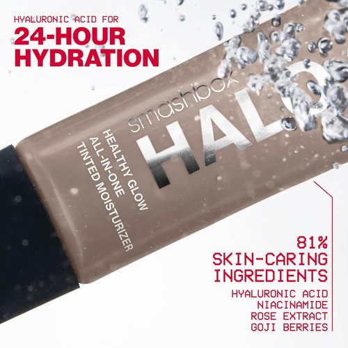 Smashbox Halo Healthy Glow Tinted Moisturizer SPF 25 - Hydrating, Long-Wearing Formula with Hyaluronic Acid