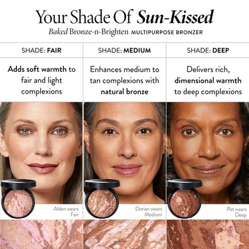 LAURA GELLER NEW YORK Baked Bronze-N-Brighten Bronzer Powder - Medium - Natural Bronze Glow