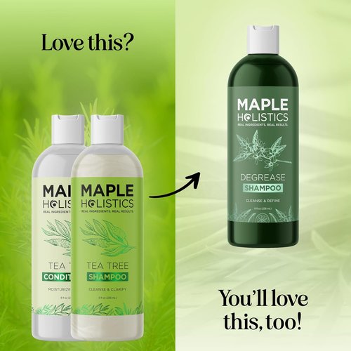 Regine Switzerland Tea Tree Shampoo & Conditioner Set - Sulfate-Free Oily Hair Care with Australian Tea Tree Oil - 8 Fl Oz