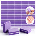 SAVILAND Nail Buffer Block Files for Manicure : Double-Sided 80 100 Grit Nail Buffer Block 150Pcs Washable Nail Buffer Shine Kit for Salon Shaping Polishing Mini Nail Buffer for Natural Acrylic Nails