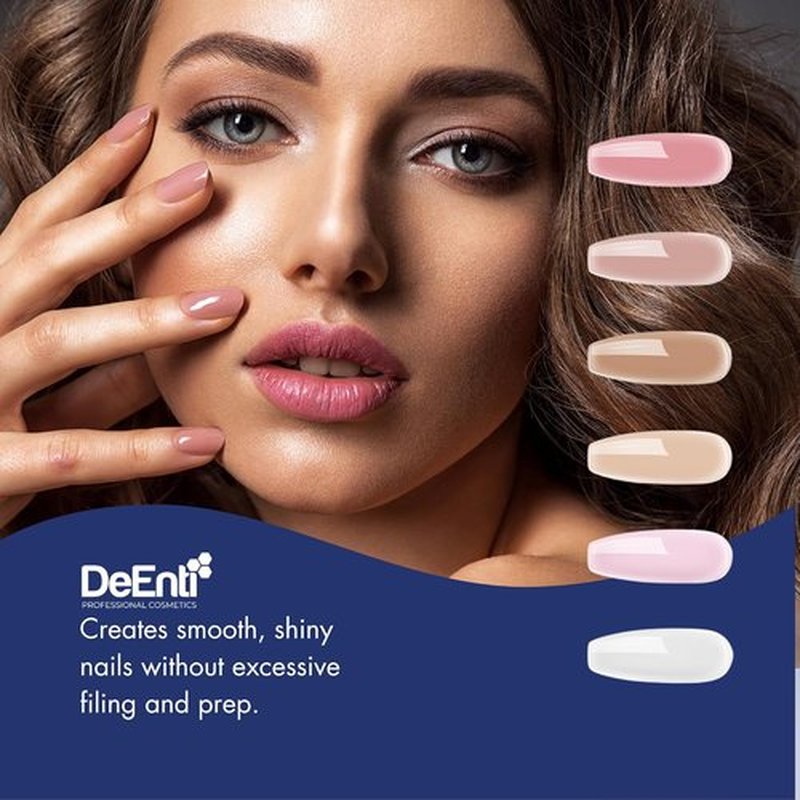 DeEnti Acrylic Nail Powder - 2oz Dark Pink | Professional Grade, Bubble-Free Formula for Long-Lasting, Chip-Resistant Nails