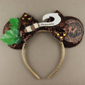 LIHELEI Maui Mouse Ears Headband, Moana Ear Headbands for Women Birthday Party, Costume Headwear Hair Accessorie -Brown