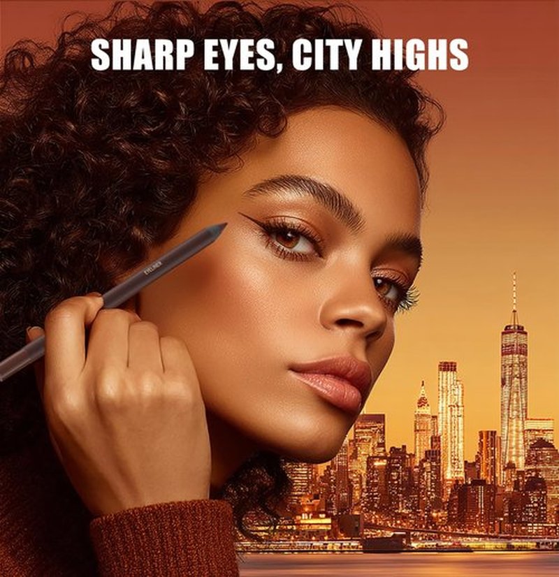 Pinkiou 5 Colors Eyeliner Pencil Set,24 Hour Waterproof Smudge-Proof Eye Liner Pencil, Long-Lasting Makeup Pencils for Eyebrows and Eyeliner (Plum, Stone, Chocolate, Brown, Black)