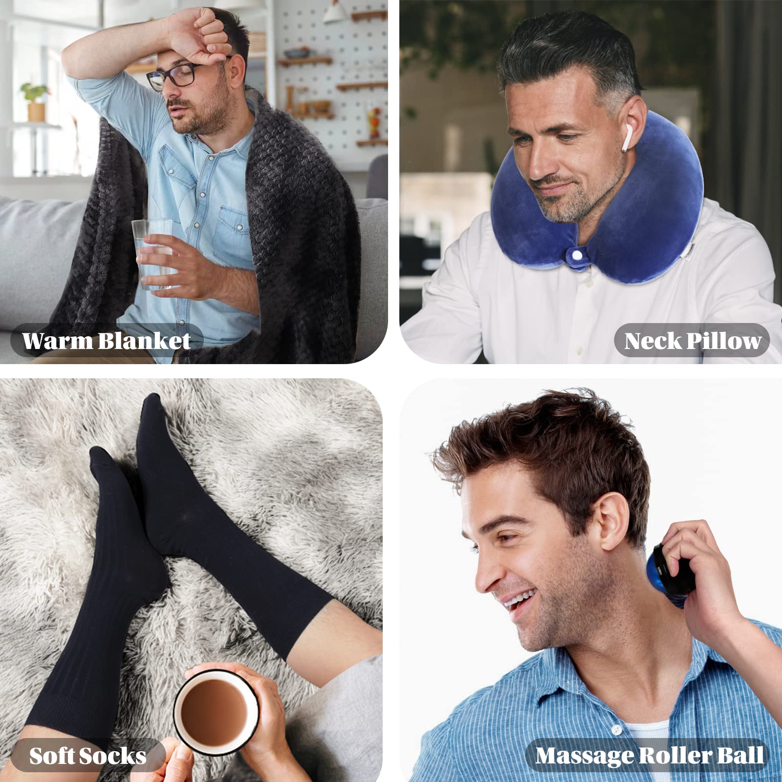 UNBOXMENT Care Package for Men, Get Well Soon Gifts, Feel Better After Surgery Recover Gift Basket, Cancer Chemo Encouragement Thinking of You