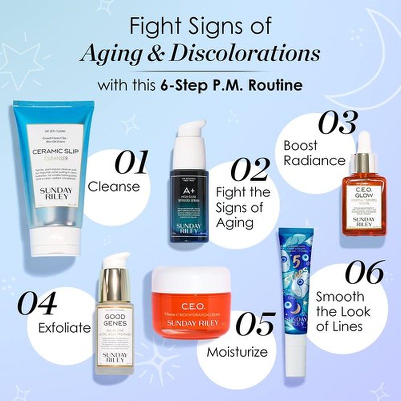 Sunday Riley 5 Stars Retinol + Niacinamide Anti Aging Eye Serum Dark Circles and Wrinkle Eye Cream