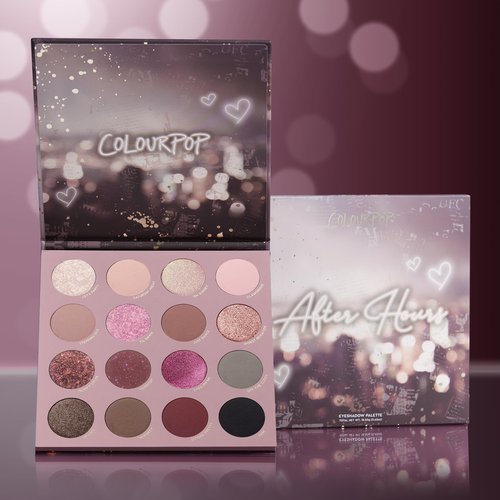 ColourPop After Hours Eyeshadow Palette - Smokey Mauve Makeup Palette with Metallic, Matte, Glitter & Matte Sparkle Finishes - Buildable, Blendable & High-Pigment Formula (0.65 oz)