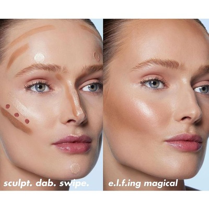 e.l.f. Halo Glow Contour Beauty Wand - Liquid Contour for Naturally Sculpted Look | Buildable, Vegan, Fair/Light
