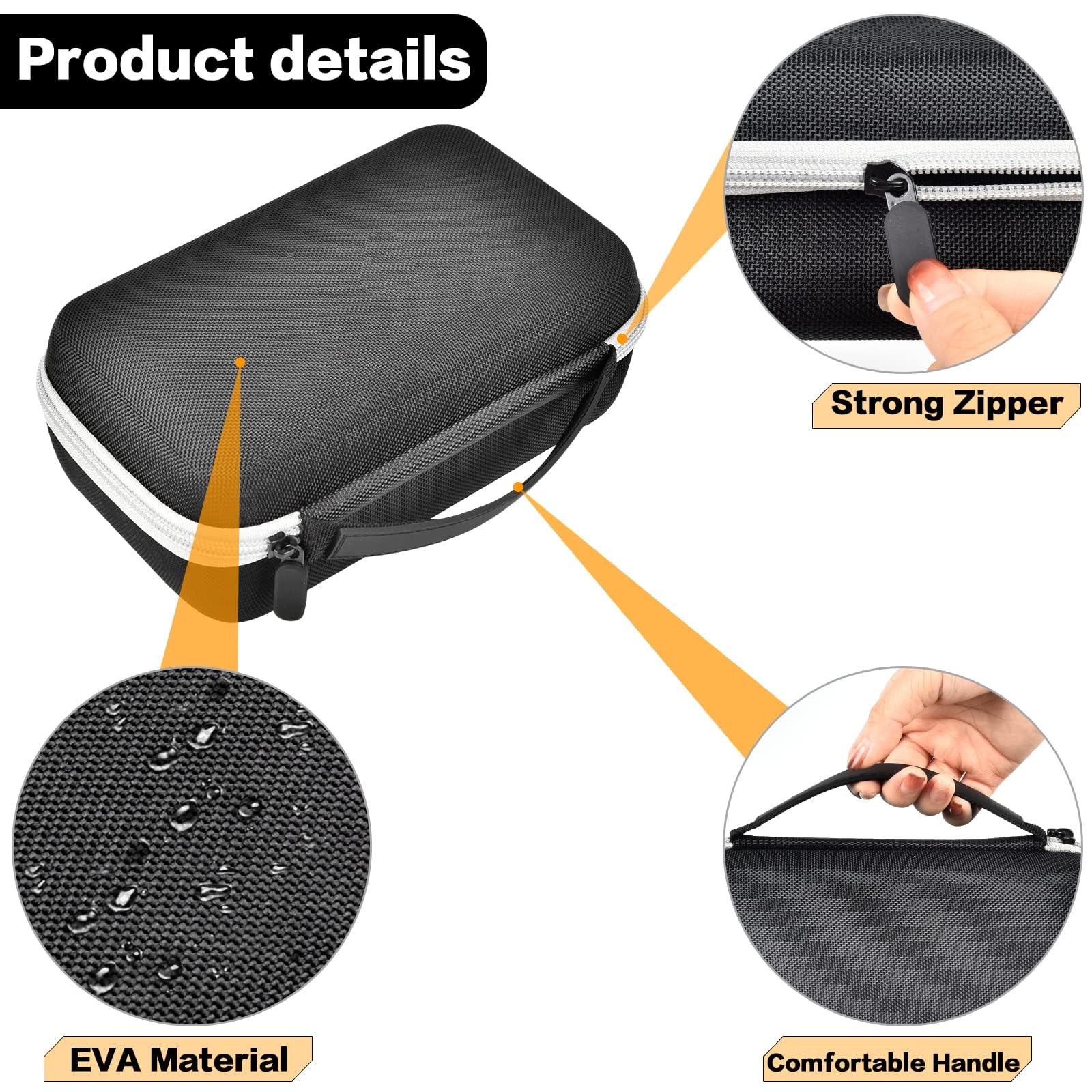 Grapsa Case Compatible with Novah for Ufree for KIKIDO for GLAKER for FADEKING for GSKY for Romanda Professional Hair Clippers, Beard Trimmer Grooming Storage Holder for Hair Trimmers Set (Box Only)