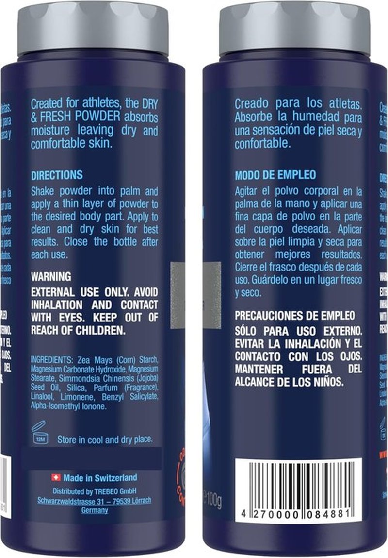 No Hair Crew | Intimate Dry Body Powder for Men - Sweat Defense & Odor Control | 3.5 oz