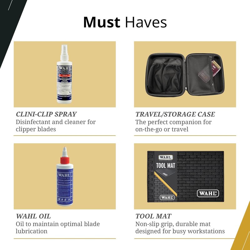 Wahl Professional Clini-Clip Spray - Fast-Acting Cleaner & Lubricant for Clipper Blades | 8 Fl Oz