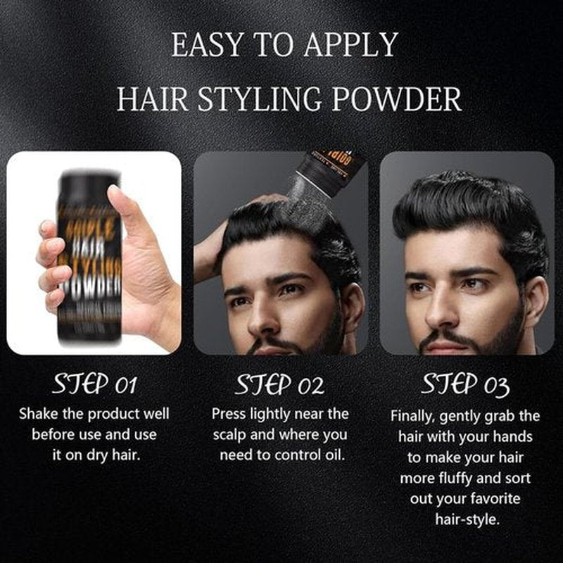 Goiple 3PCS Hair Styling Powder 1.05oz Natural Look Styling for Men Volumizing & Texturizing Powder Flexible Hold Easy to Apply Texture with No Oil/Greasy/Residue