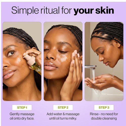 Fig.1 Micellar Oil Cleanser - Gentle Makeup Remover & Facial Cleanser with Squalane, 3.4 Oz