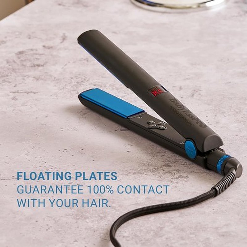 BaBylissPRO Nano Titanium Flat Iron | Digital Hair Straightener for Salon-Quality Styling
