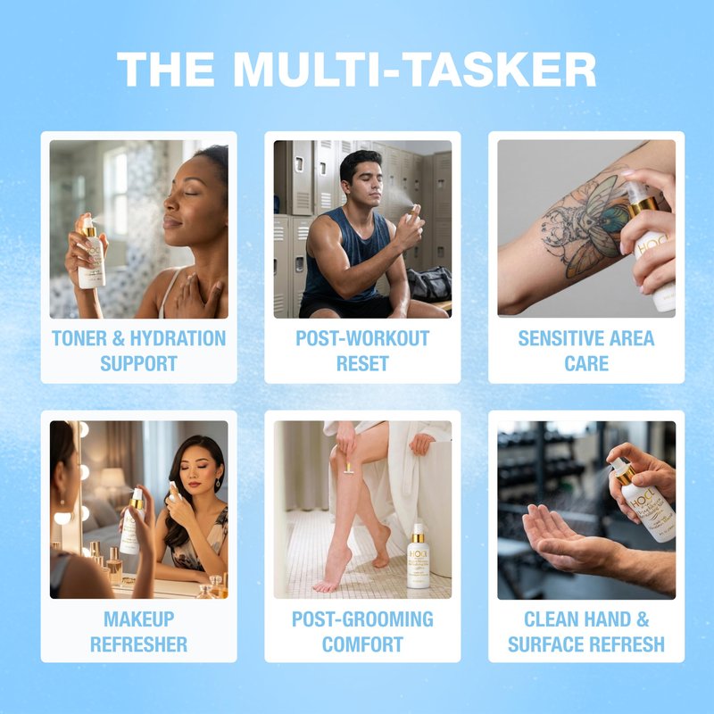 Think Smarter Hypochlorous Acid Revitalizing Mist with Himalayan Minerals, Gentle Face & Body Spray, Refreshes and Helps Support the Skin’s Natural Barrier, For All Skin Types, 2 fl oz Spray Bottle