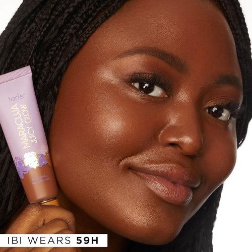 Tarte Maracuja Juicy Glow Tint - Lightweight Tinted Moisturizer with Hyaluronic Acid & Antioxidants | Buildable Medium Coverage, Waterproof, Vegan