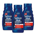 Selsun Blue Medicated Anti-dandruff Shampoo with Menthol, 11 fl. oz., Maximum Strength, Selenium Sulfide 1% (Pack of 3)