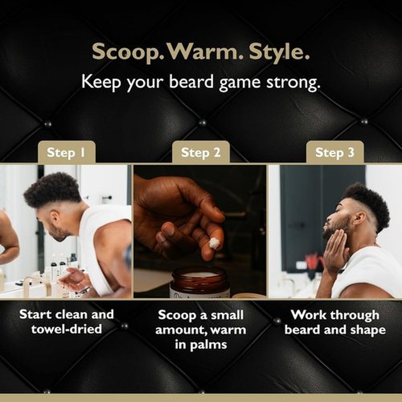 Beard Butter - Deep Hydration & Styling Control with Shea Butter & Argan Oil | Tobacco Vanilla, 2 oz