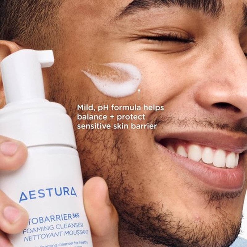 AESTURA ATOBARRIER365 Gentle pH-Balanced Foaming Cleanser - Hydrating Formula with Ceramides | 150ML / 5.07 oz for Dry Skin
