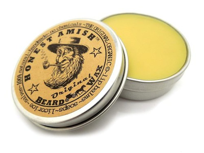 Honest Amish Original Beard Wax - All-Natural & Organic Formula | 2 Ounce Size