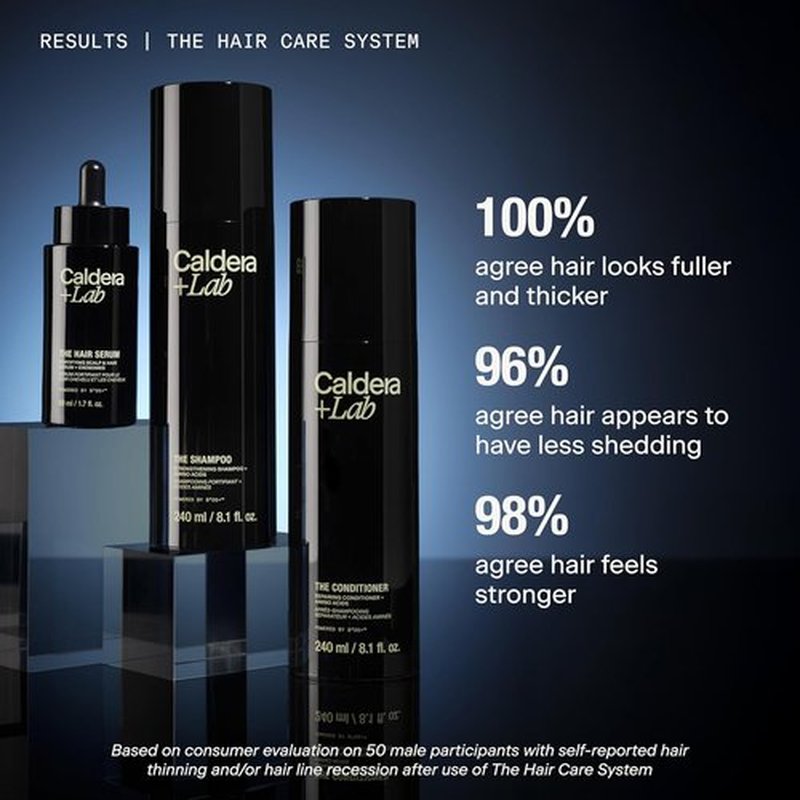 Caldera + Lab The Conditioner | Men's Moisturizing Hair Conditioner for Soft, Shiny Hair - Hydrating & Nourishing, All Hair Types