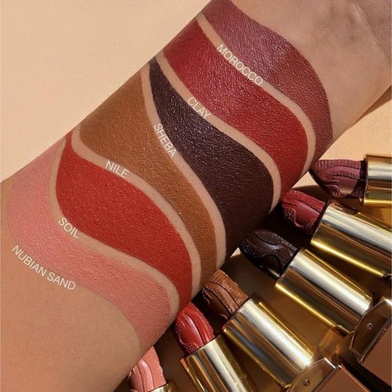 Juvia's Place Nubian Earth Matte Lipstick Sheeba - Hydrating Long-lasting Lipstick, Richly Pigmented Lip Makeup, Creamy with Matte Finish Beauty & Lip Care Product