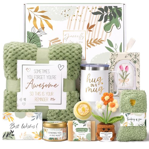 Birthday Gifts for Women Get Well Soon Gift Baskets,Self Care Gift Spa Care Package After Surgery Thinking of You Sympathy Gift,Valentines Day Gifts for Women Mom Friends Sister Wife