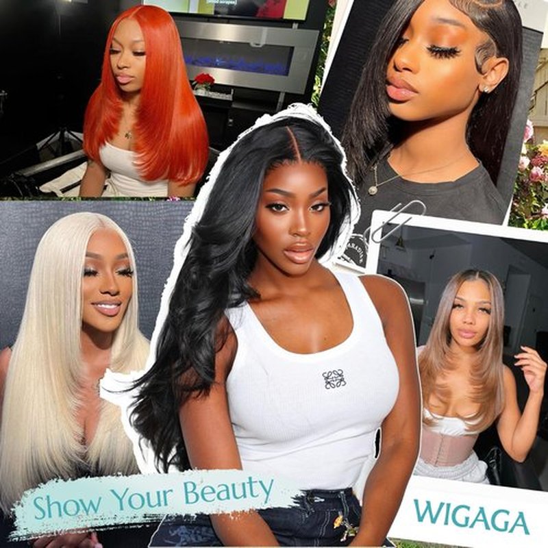 Synthetic Lace Front Wig 13x4 HD Lace Layered Hairstyle Pre Plucked Hairline Straight Long Black Glueless Wigs for Black Women 26 Inch Beginner Friendly