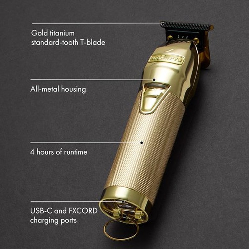 BaBylissPRO FX+ Professional Hair Trimmers - Cord/Cordless Beard Clippers for Men, USB-C Charging