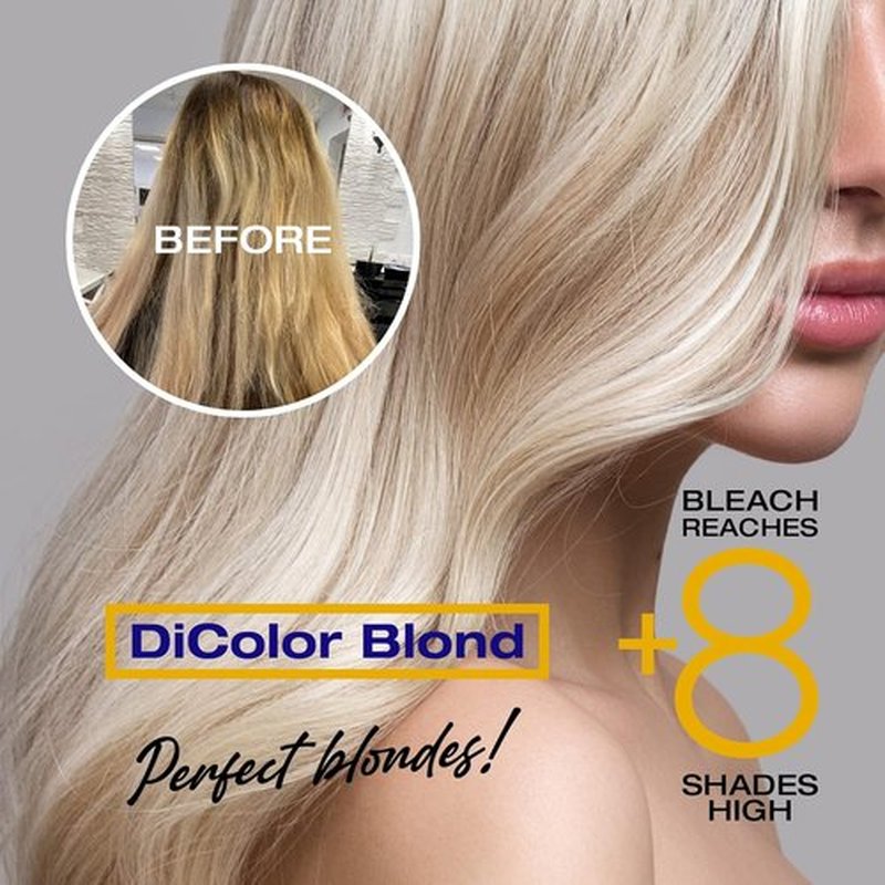 NK Professional Care DiColor Blonde - Bleaching Powder | Lightens Hair Up to 8 Shades | 180g