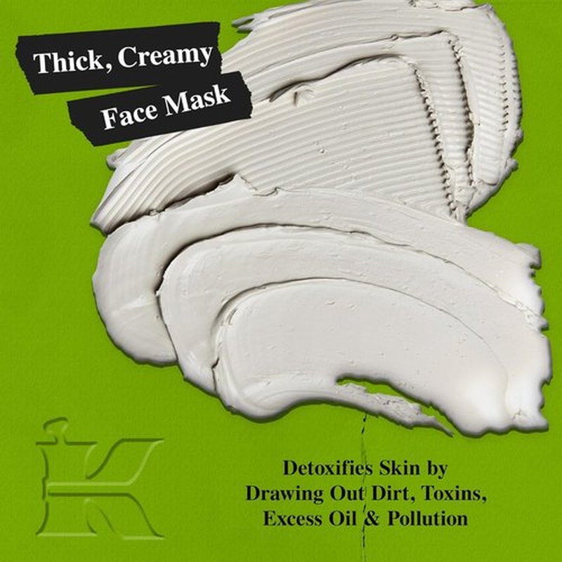 Kiehl's Rare Earth Deep Pore Cleansing Face Mask - Detox Clay Mask for Blackhead & Acne Control