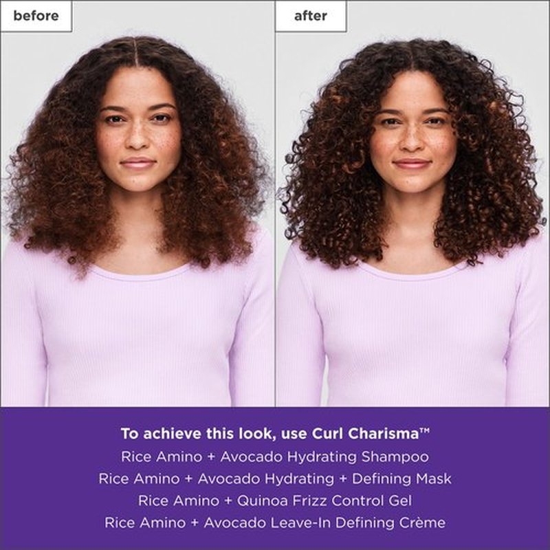Briogeo Curl Charisma Rice Amino + Avocado Hydrating & Defining Mask, Hair Mask for Wavy, Curly, and Coily Hair, Deeply Nourishes and Defines Curl Pattern, Protein-Free, Vegan, Cruelty-Free, 8 fl oz
