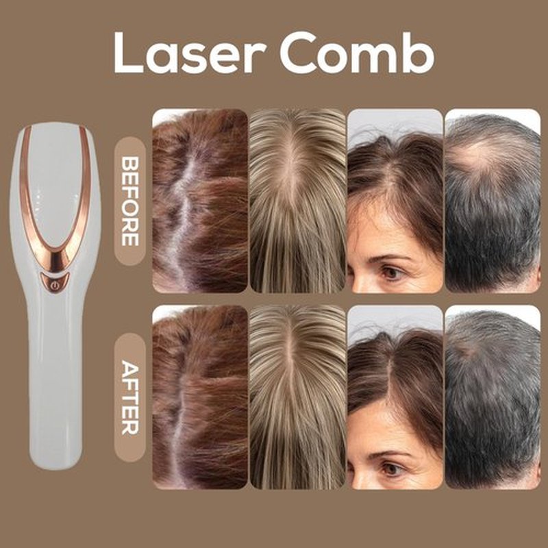 Laser Therapy Hair Growth Comb,Laser Comb, low level laser therapy device, promote hair growth.