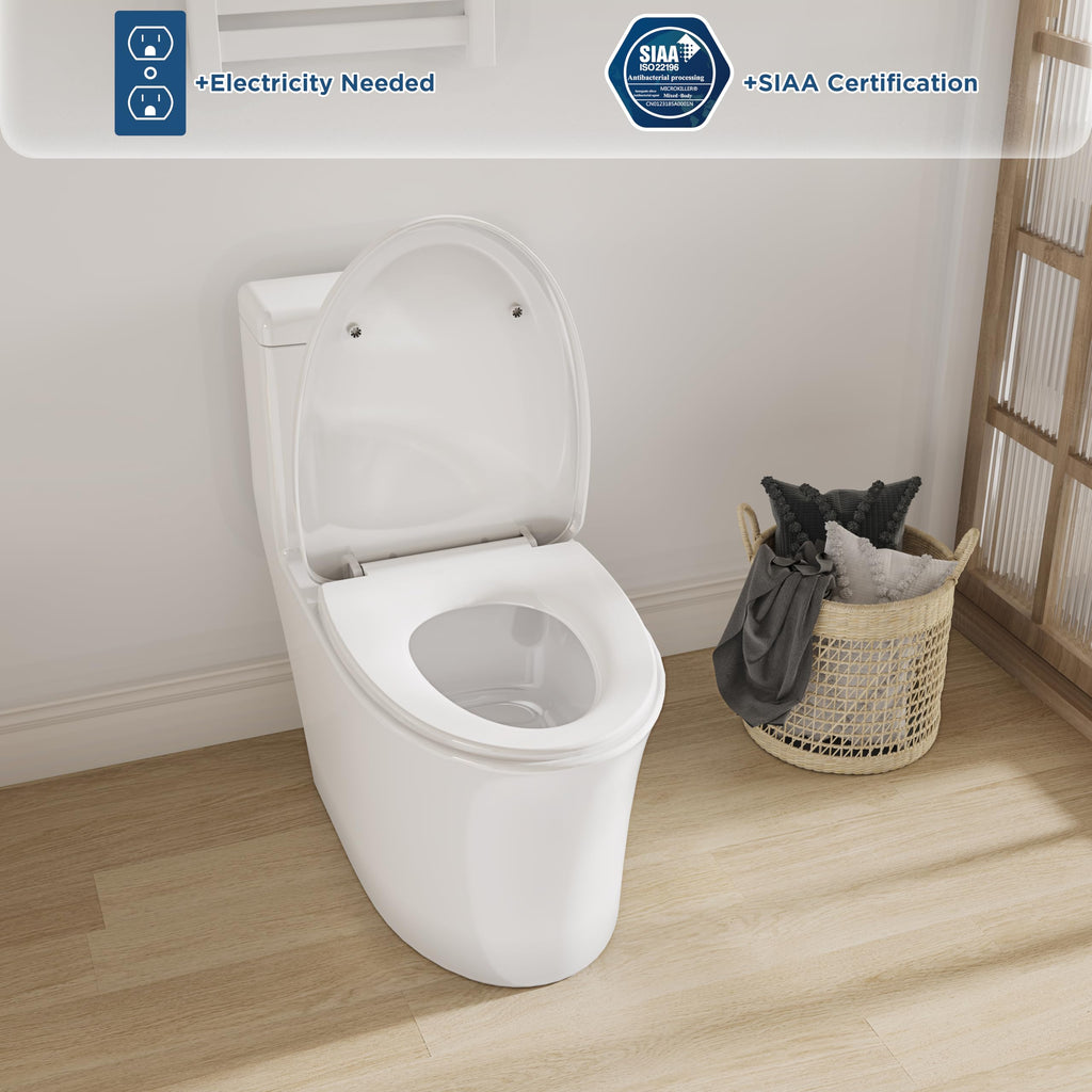 iliD Heated Toilet Seat With Night Light, Electric, 3-Level Temp, Elongated