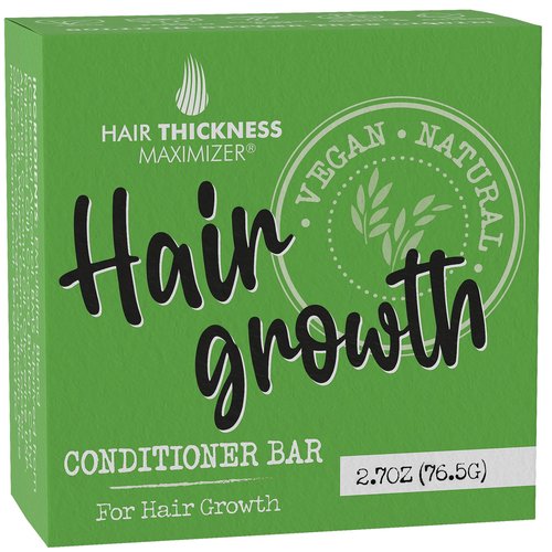 Conditioner Bar for Hair Growth. Eco Friendly, Vegan, Color Safe, pH Balanced. Solid Conditioner Bar Equal to 3 Liquid Bottles. Zero Plastic, USA Made, Strengthening & Dry Hair Relief - 2.7 oz