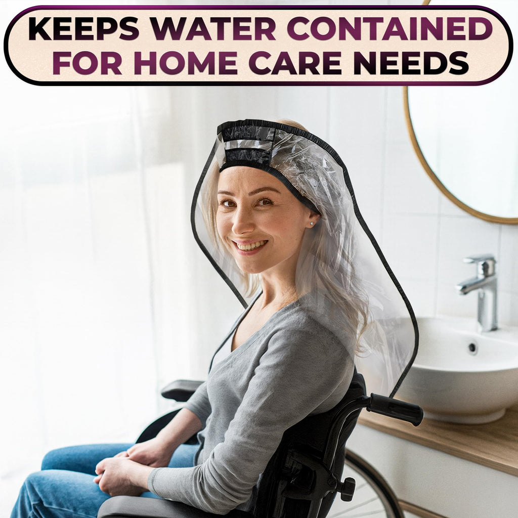 Hair Funnel for Washing Hair for Elderly, Adjustable, Reusable PVC
